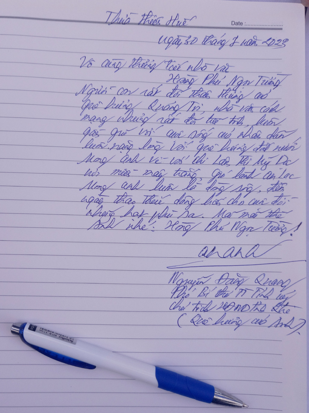 Lời tưởng niệm nh&agrave; văn Ho&agrave;ng Phủ Ngọc Tường của đồng ch&iacute; Nguyễn Đăng Quang